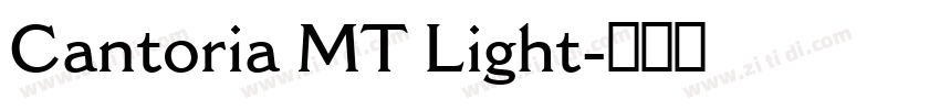 Cantoria MT Light字体转换